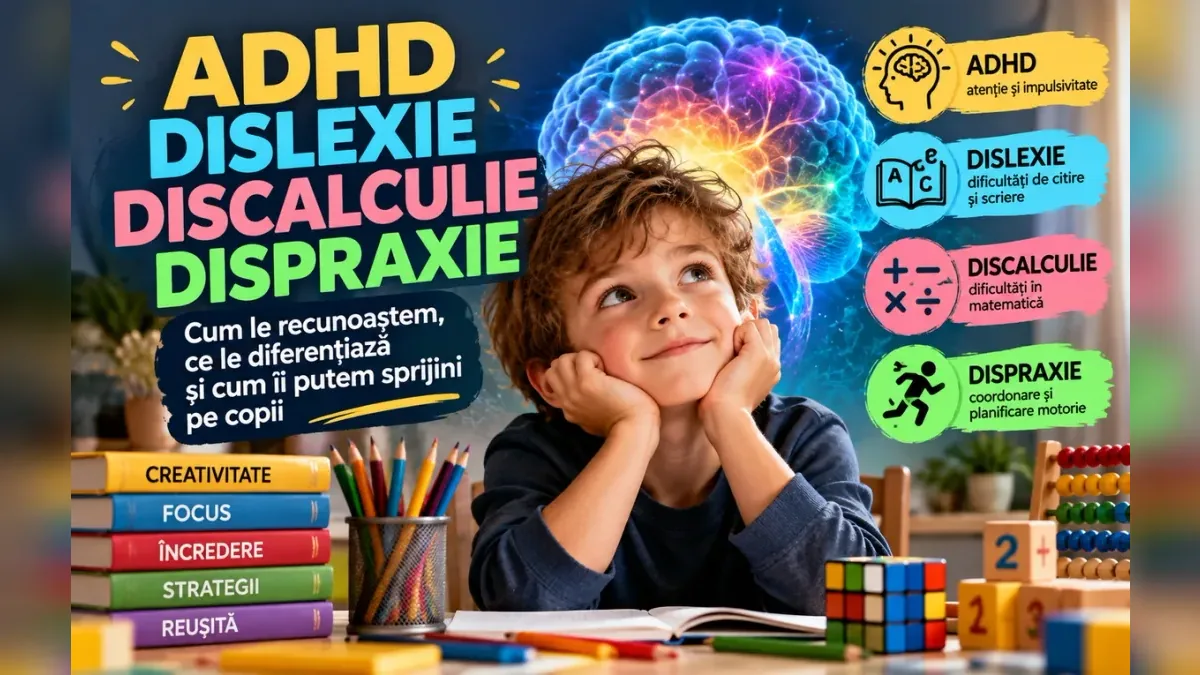 ADHD, dislexie și discalculie