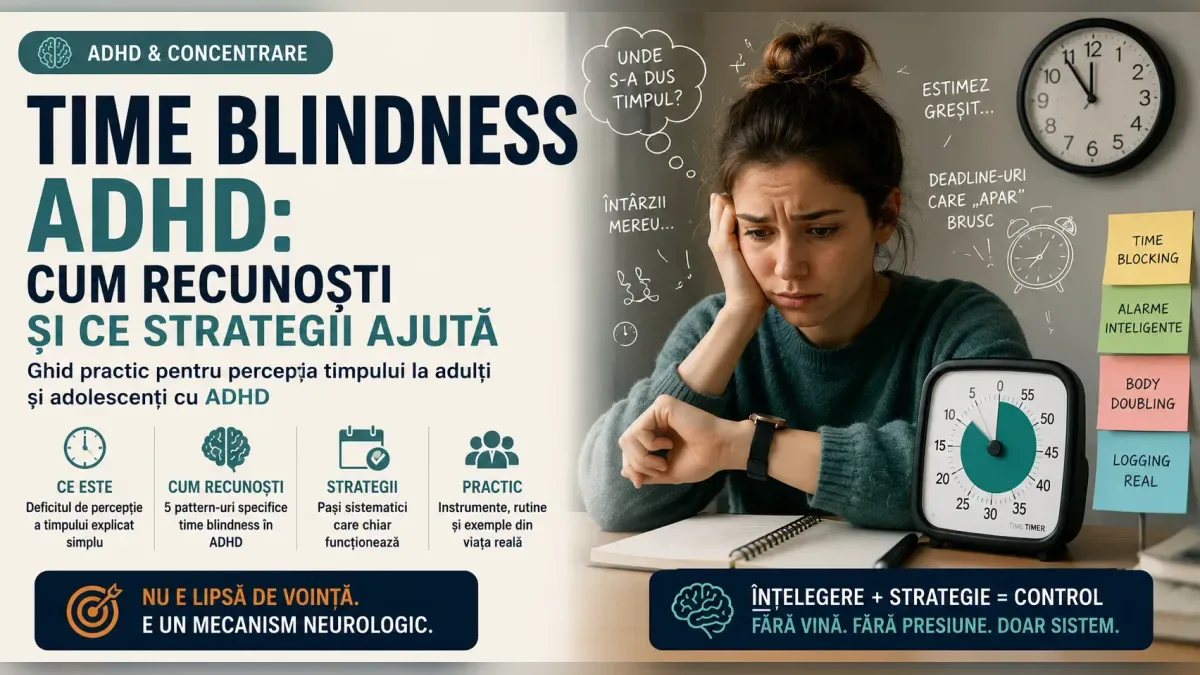 Time blindness ADHD: cum recunoști