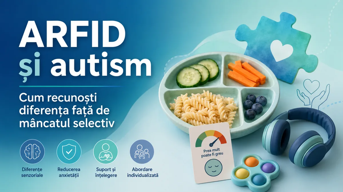 ARFID și autism: recunoaștere și ce ajută