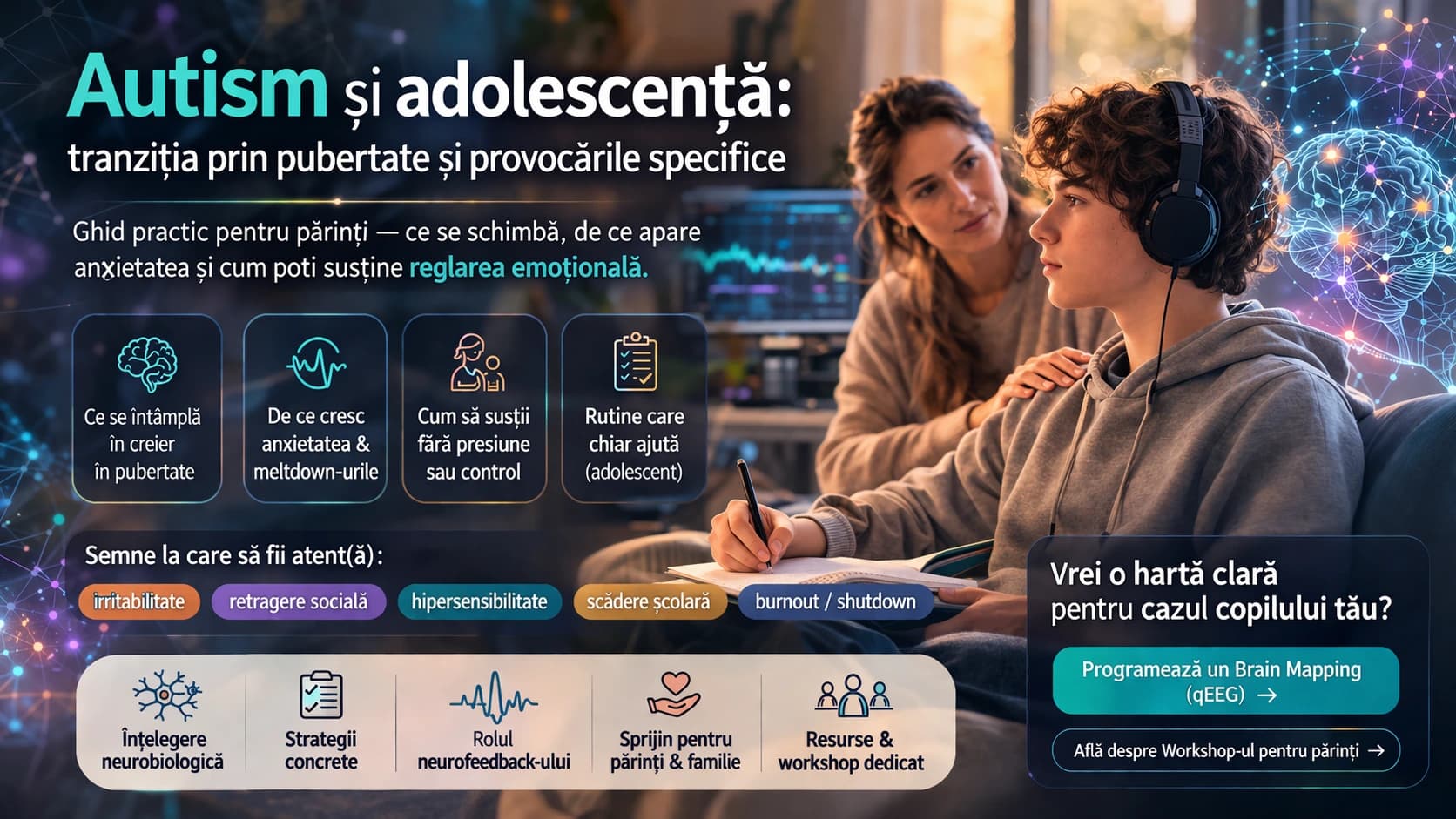 Autism și adolescență: tranziția prin pubertate și provocările specifice
