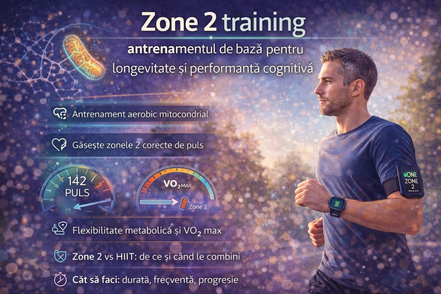 Zone 2 training: antrenamentul de bază pentru longevitate și performanță cognitivă