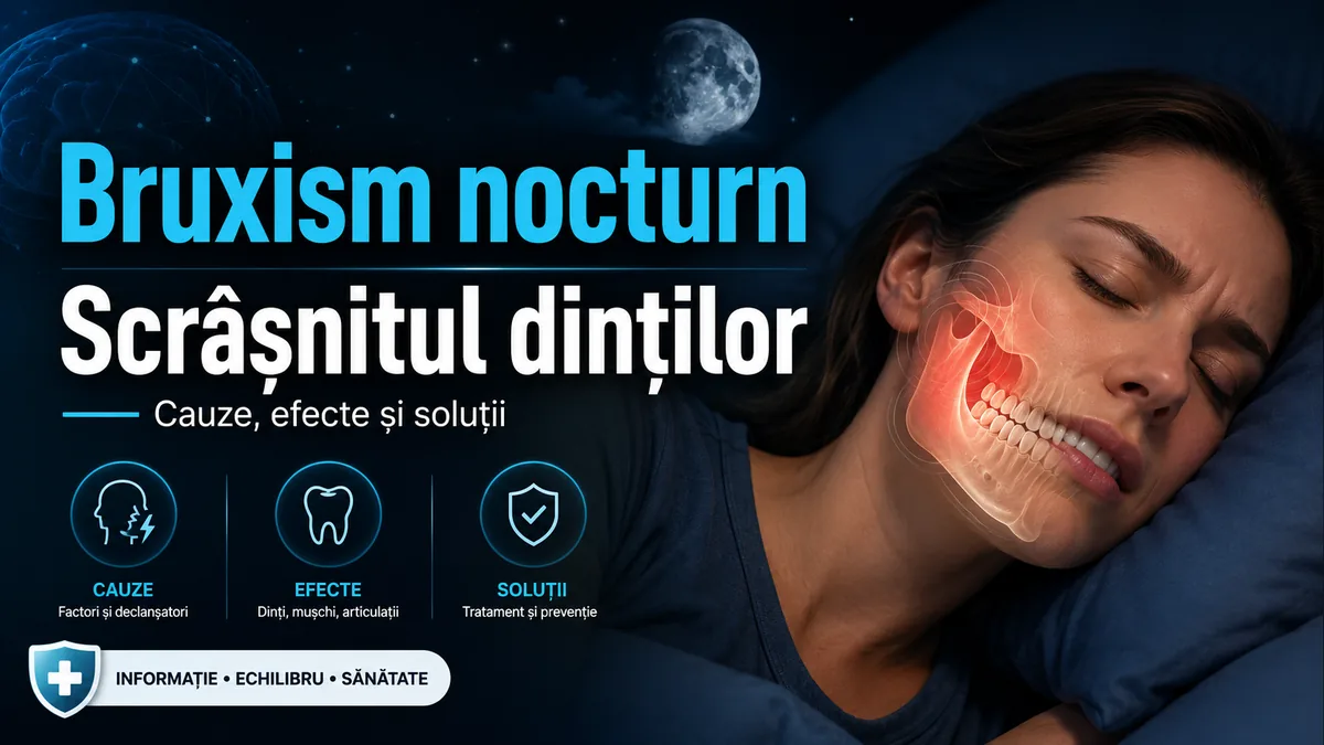 Bruxism nocturn: de ce scrâșnești