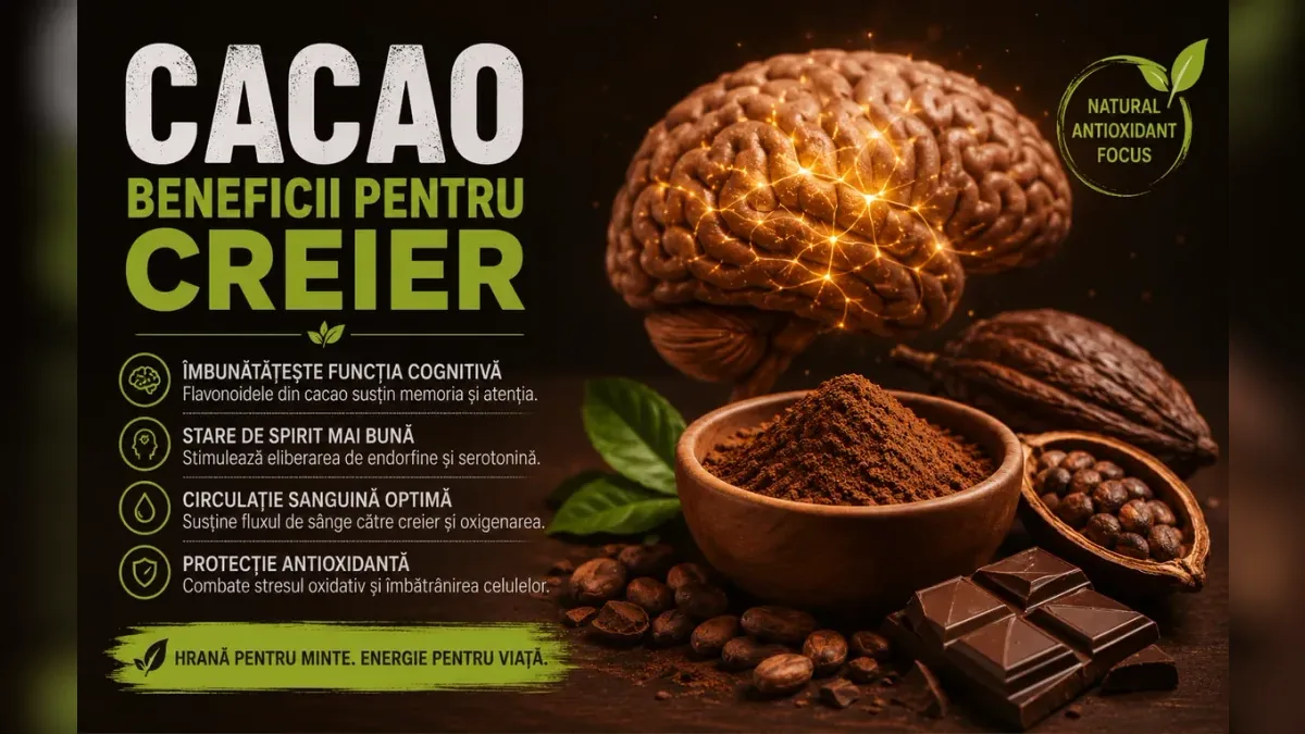 Cacao și flavanoli pentru creier