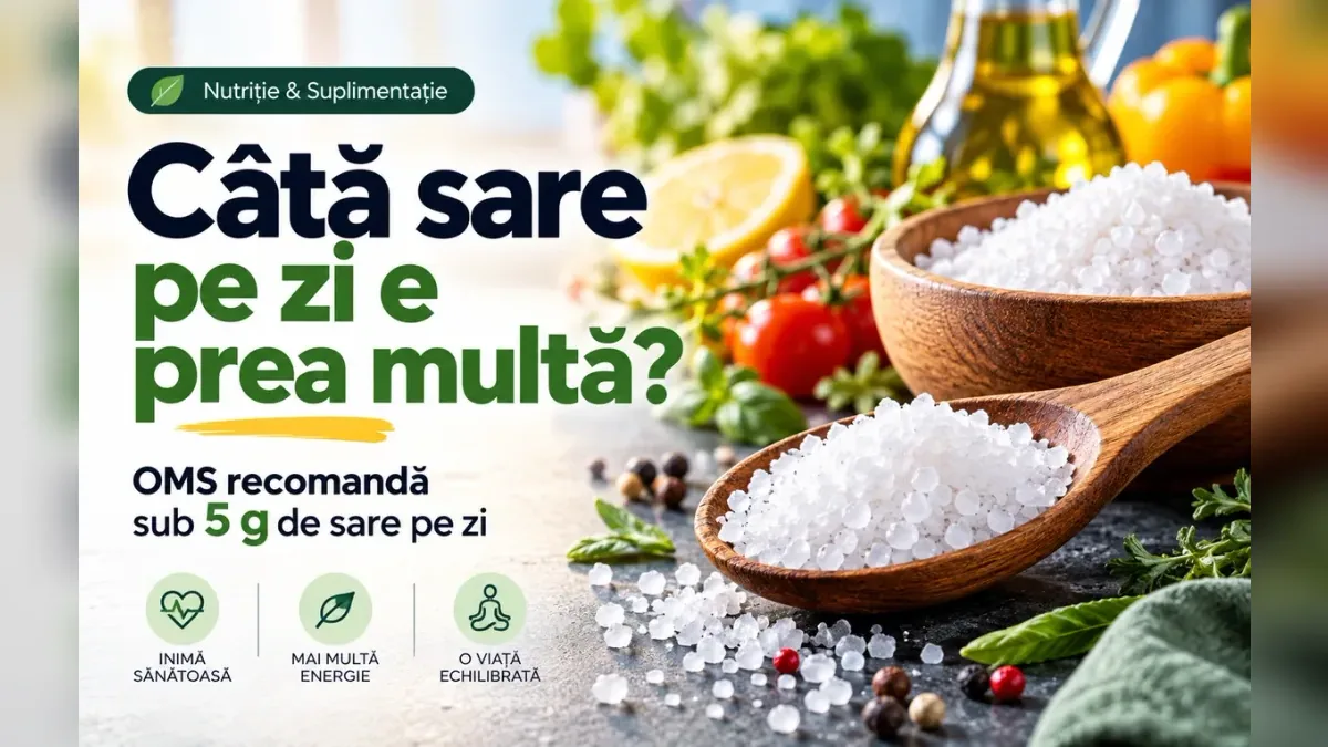 Câtă sare pe zi e prea multă