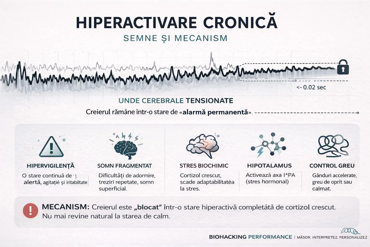Hiperactivare cronică: cum recunoști starea în care creierul tău nu mai poate ieși din alertă