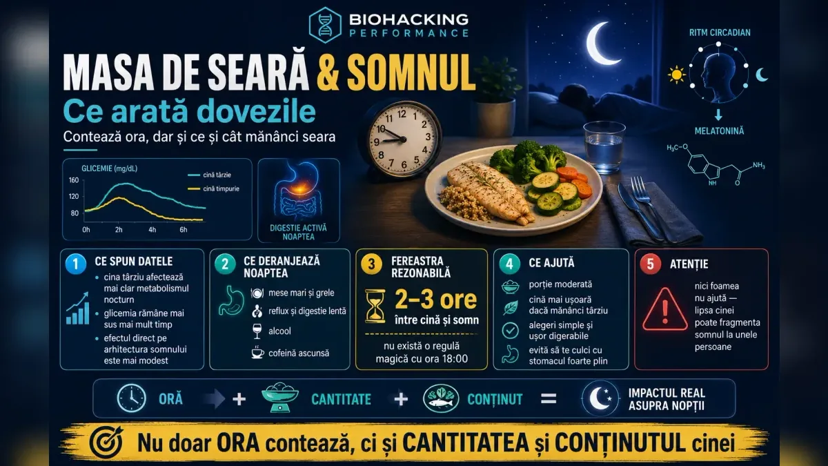 Masa de seară și somnul