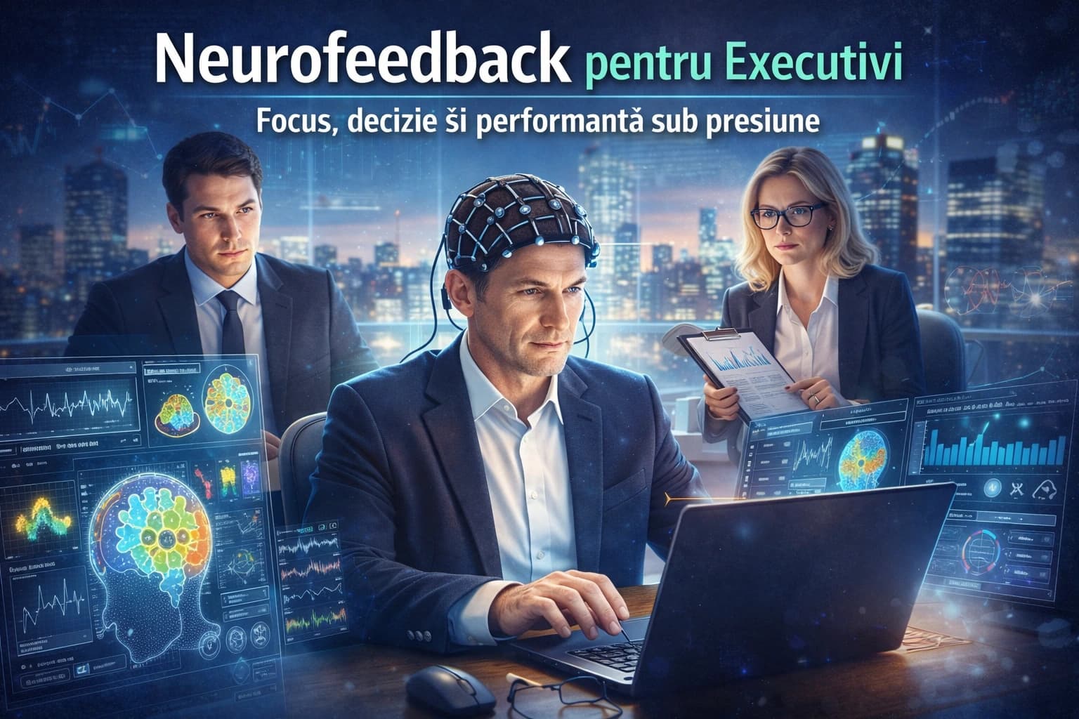 Neurofeedback pentru executivi: focus, decizie și performanță sub presiune