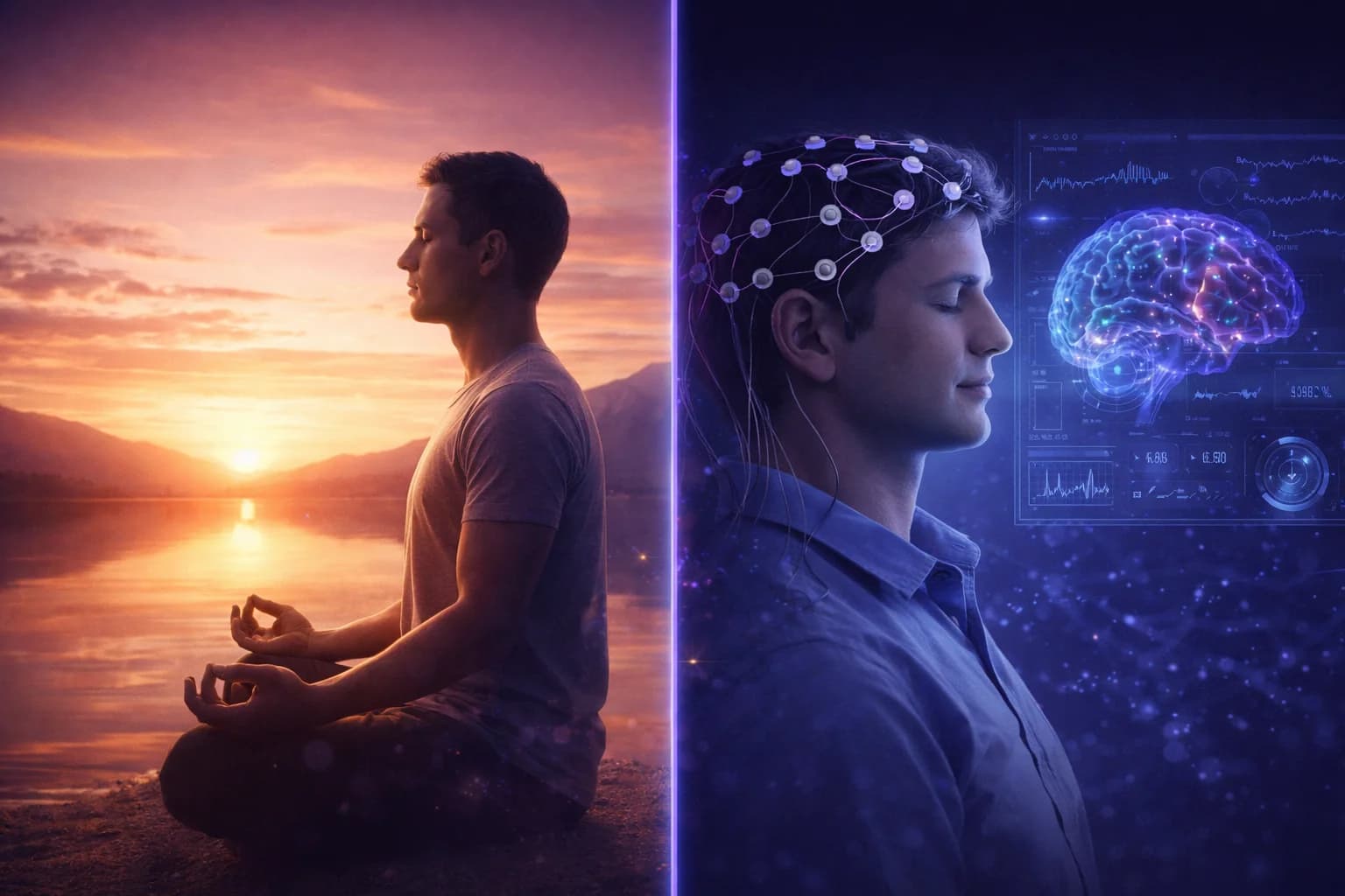 Neurofeedback și meditație: complementare, nu rivale