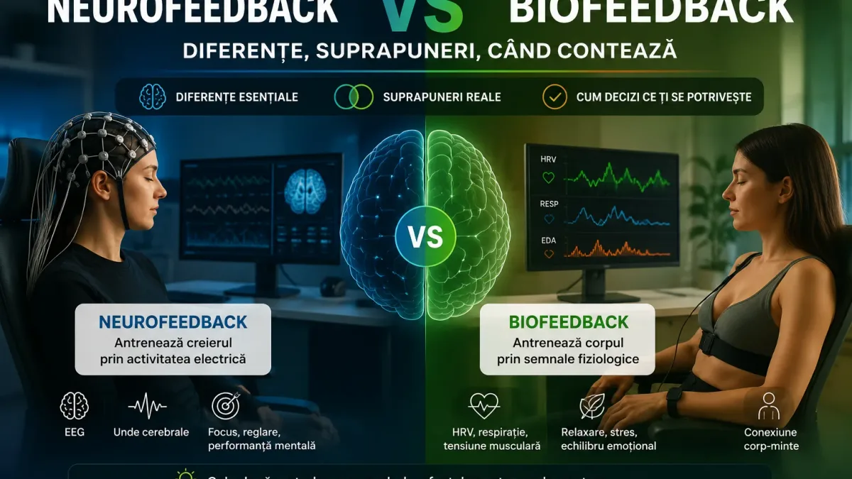 Neurofeedback vs biofeedback