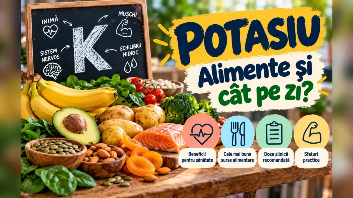 Cât potasiu pe zi și de unde