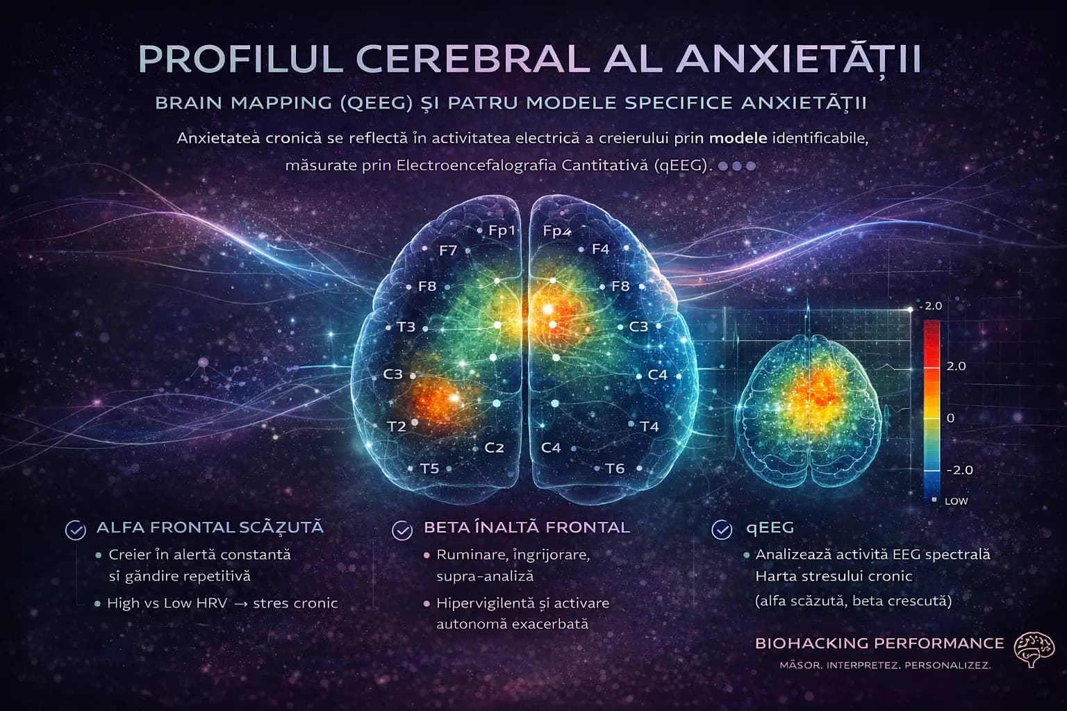 Profilul cerebral al anxietății: ce vede Brain Mapping-ul dincolo de simptome