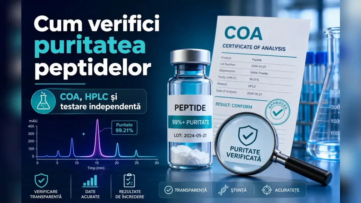 Cum verifici puritatea peptidelor