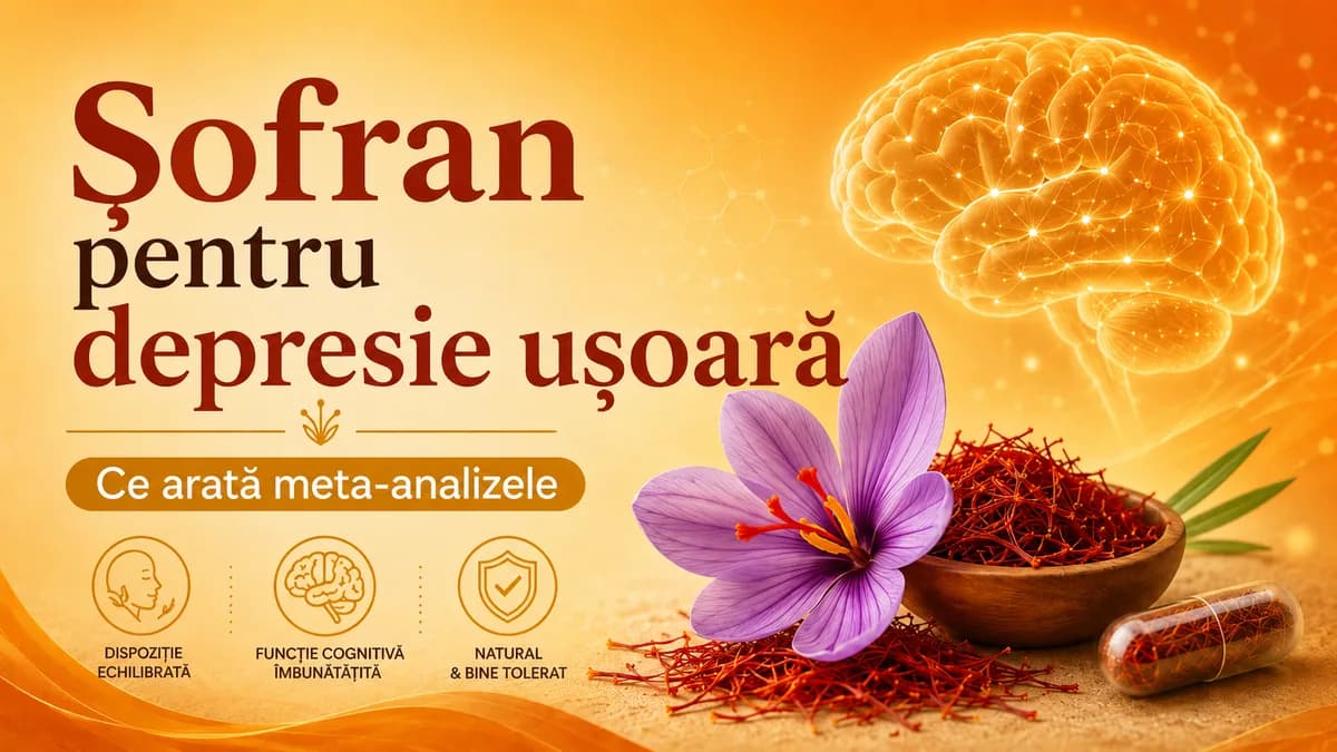 Șofran pentru depresie ușoară: ce arată dovezile