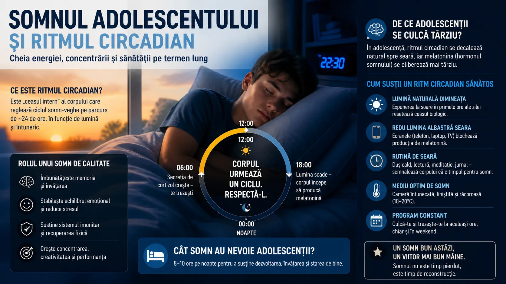 Somnul adolescentului: biologic