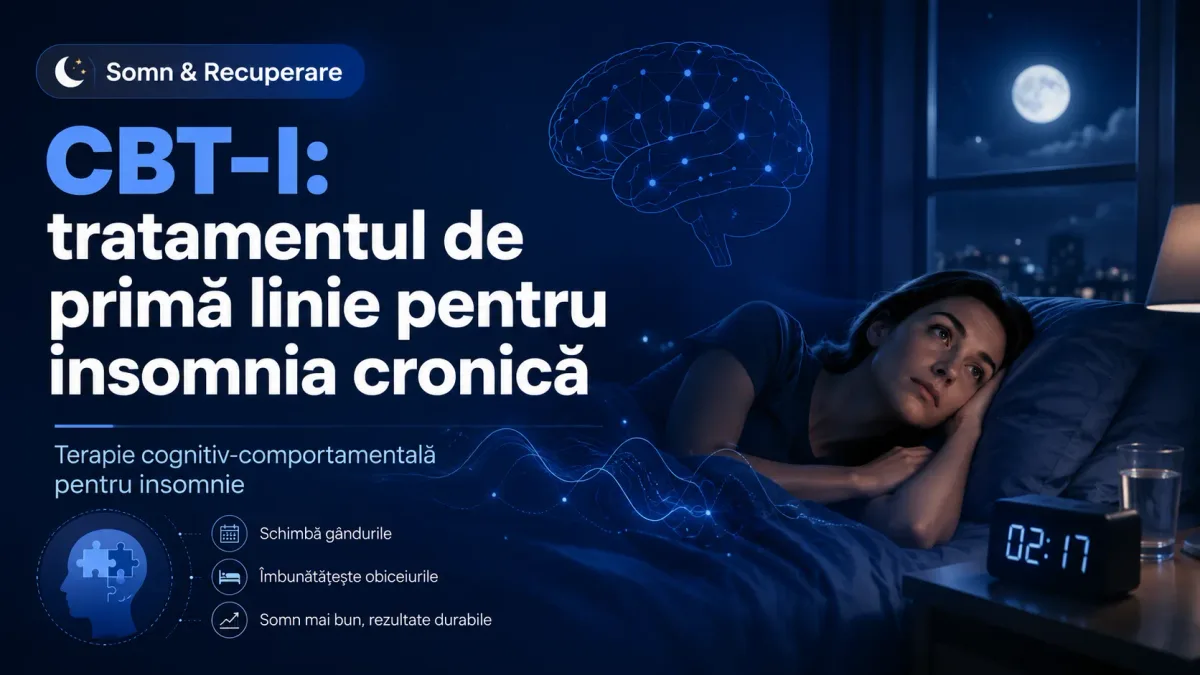 Tratament insomnie cronică: CBT-I