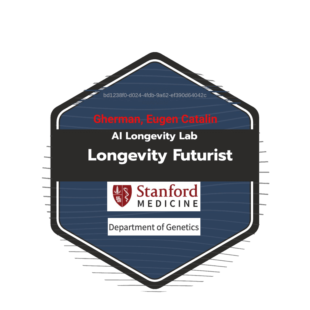 Stanford AI Longevity Lab Futurist Badge