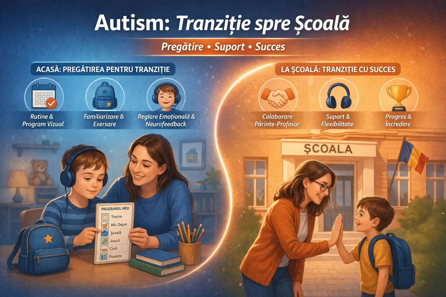 Tranziția la școală pentru copiii cu autism: ghid practic
