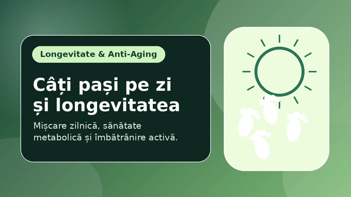 Câți pași pe zi și longevitatea