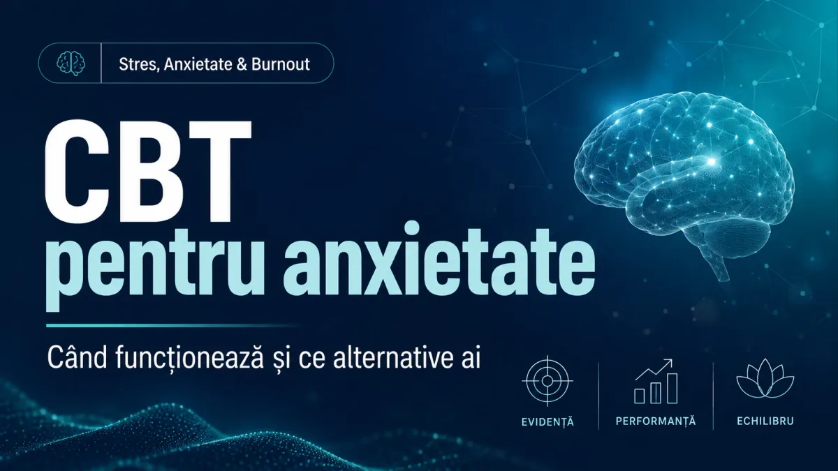 CBT pentru anxietate: când merită