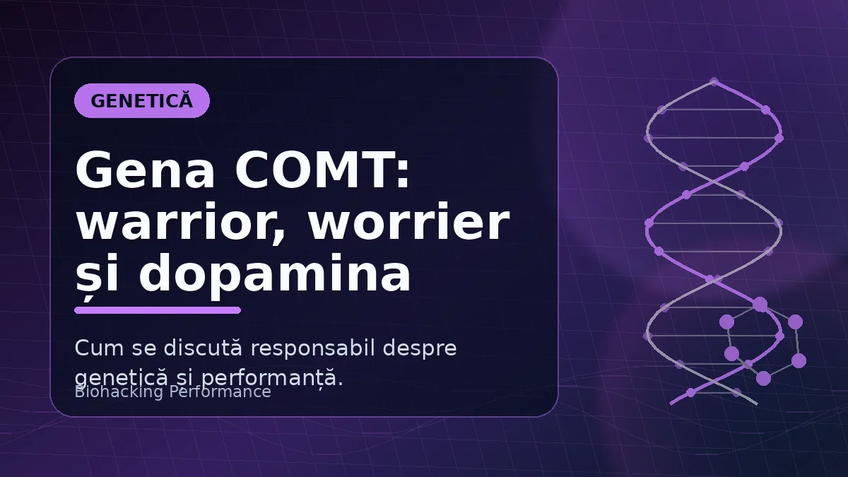 Gena COMT: warrior sau worrier?