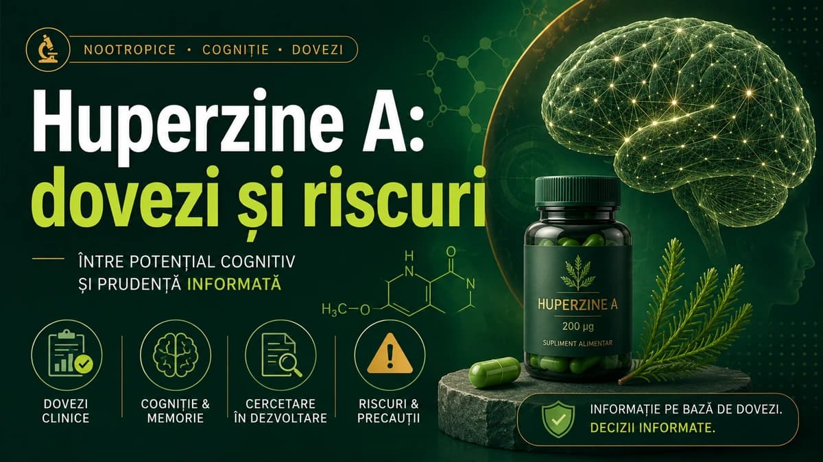 Huperzine A: dovezi și riscuri