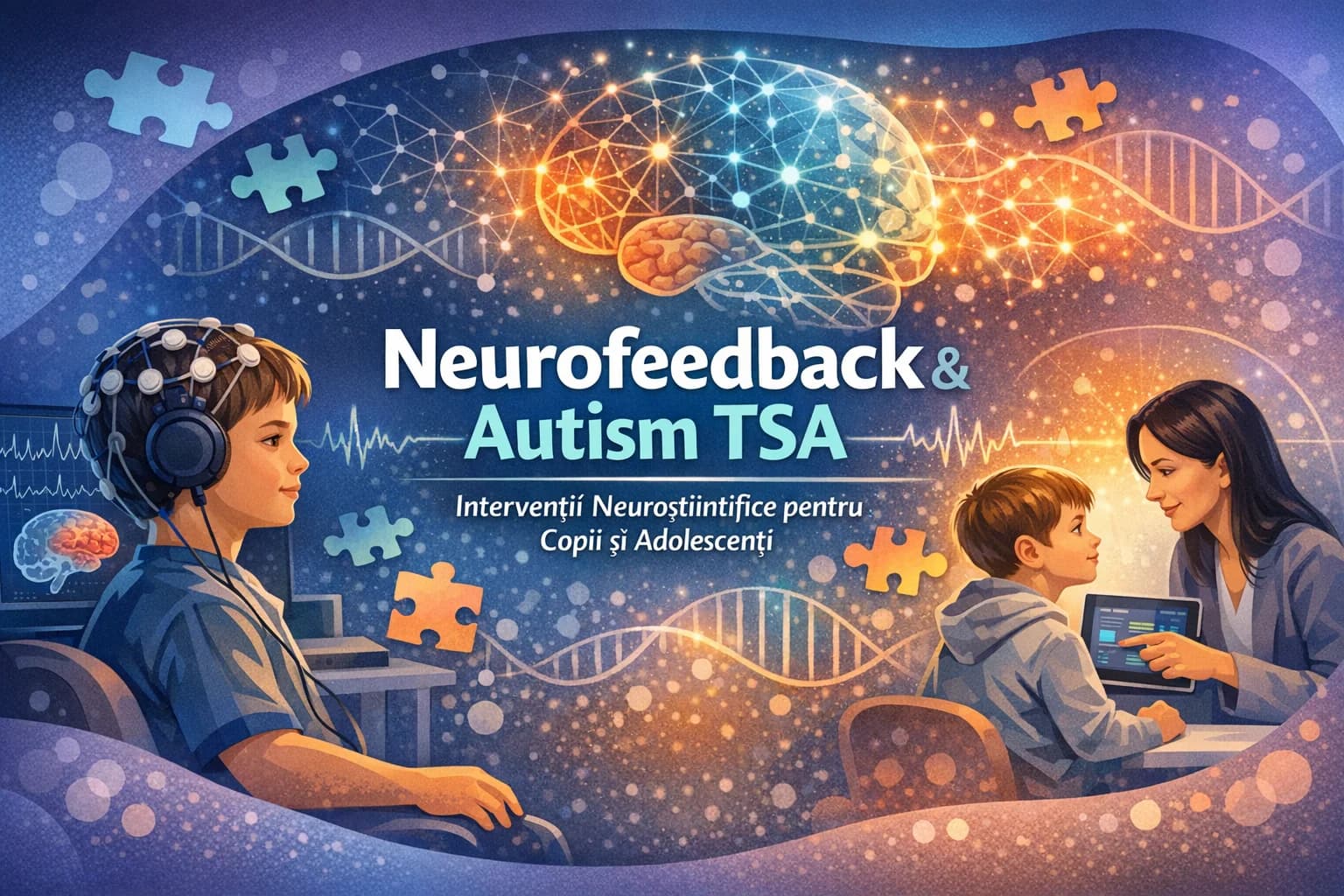 Neurofeedback pentru autism (TSA): protocoale de reglare senzorială și suport cognitiv