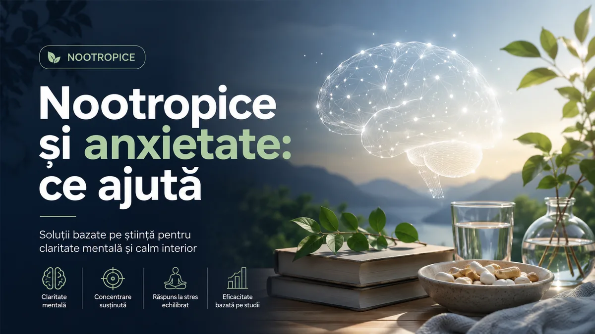 Nootropice și anxietate: ce ajută