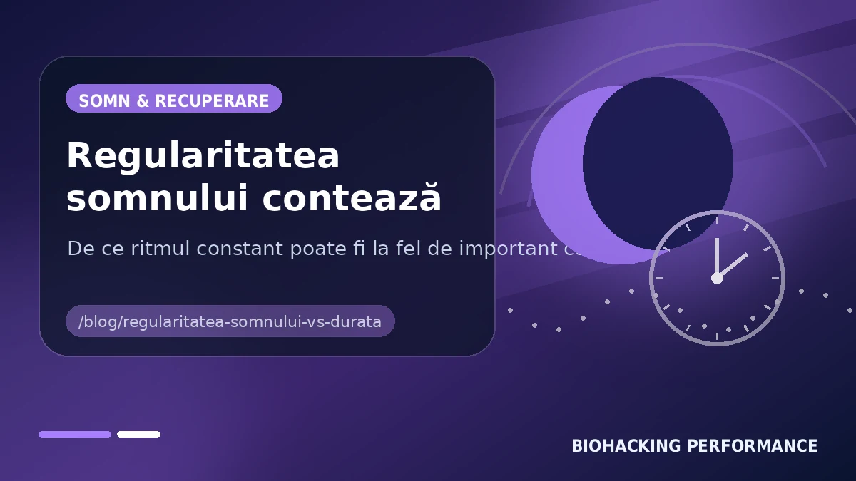 Regularitatea somnului contează