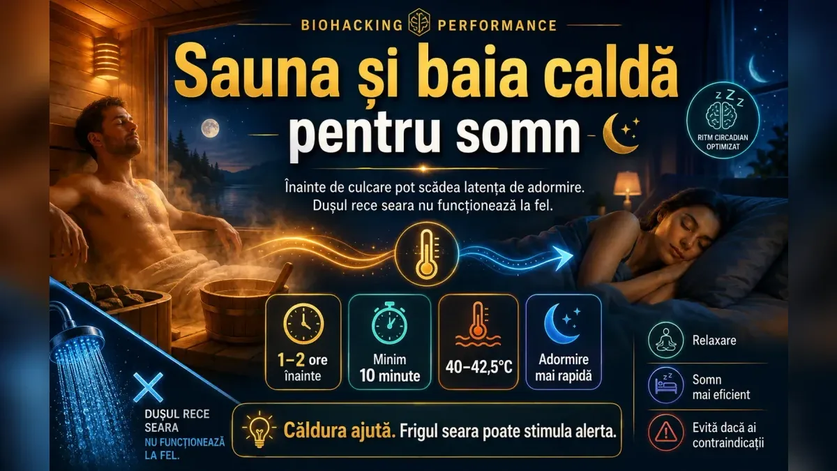 Sauna și baia caldă pentru somn