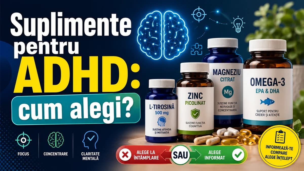 Suplimente pentru ADHD: ce ajută