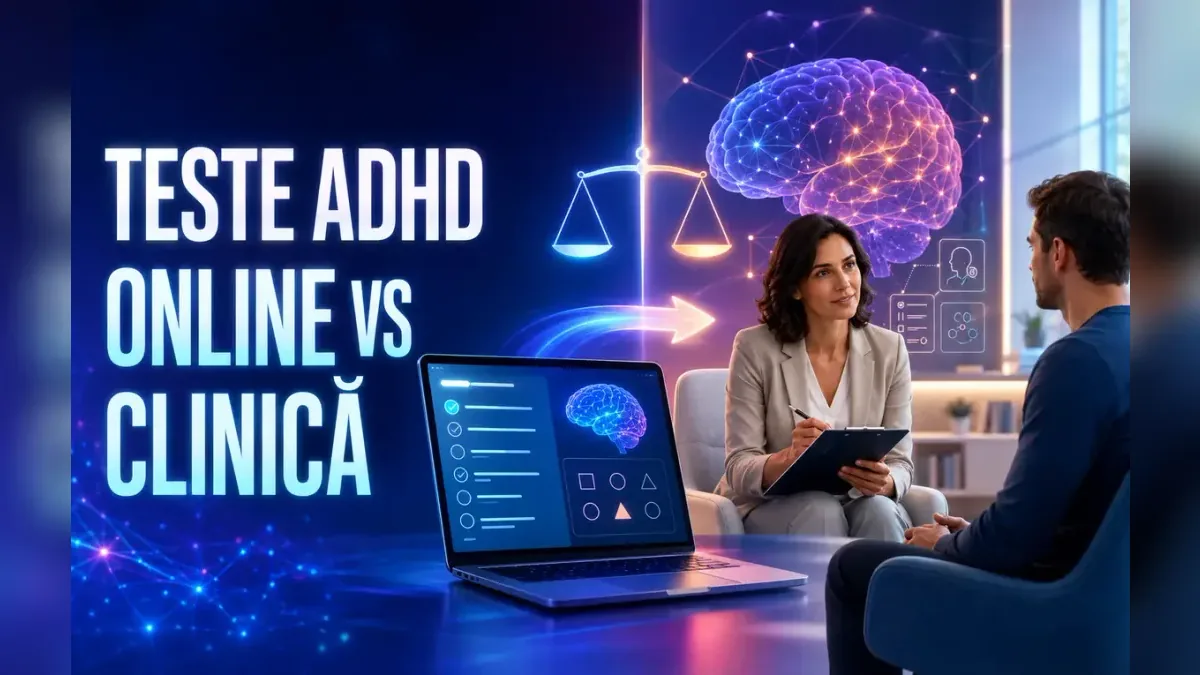 Teste ADHD: online vs clinic